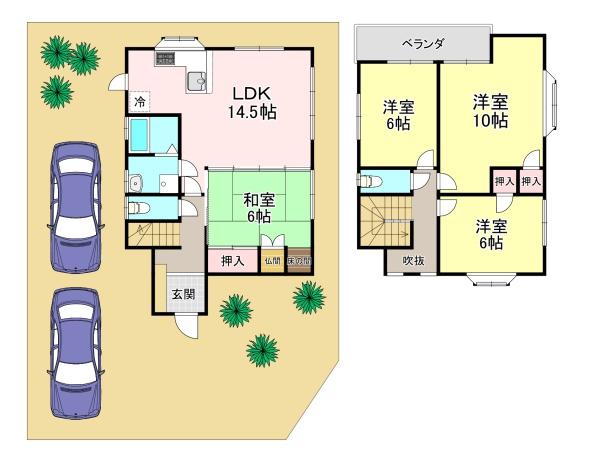 上牧町松里園1丁目　中古戸建