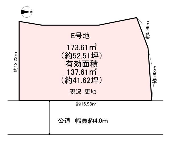桜井市大字河西　E号地　売土地