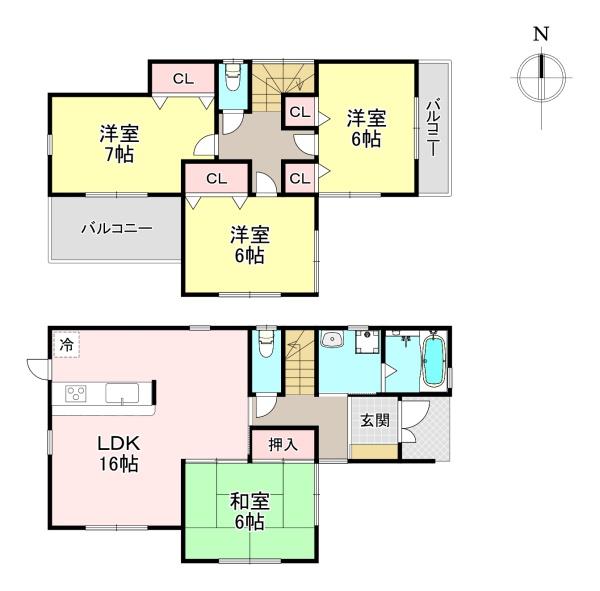 北葛城郡上牧町松里園3丁目　中古戸建