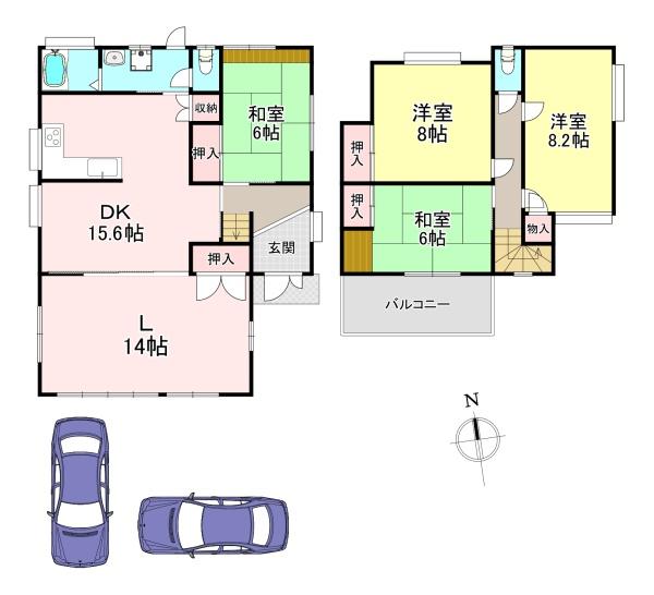 北葛城郡上牧町松里園2丁目　中古戸建