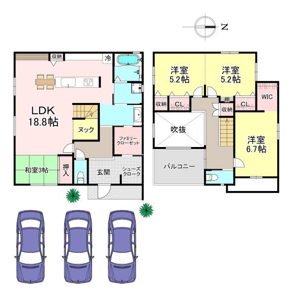 香芝市高　5号地　新築戸建