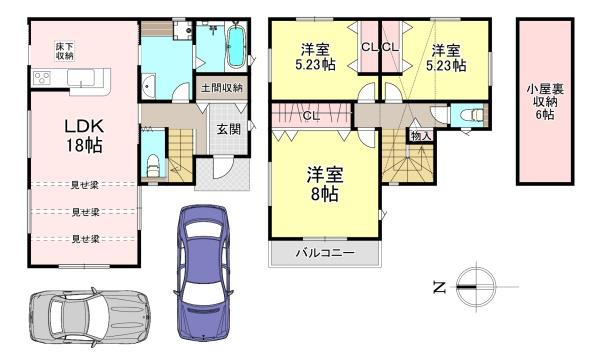 香芝市狐井　新築戸建
