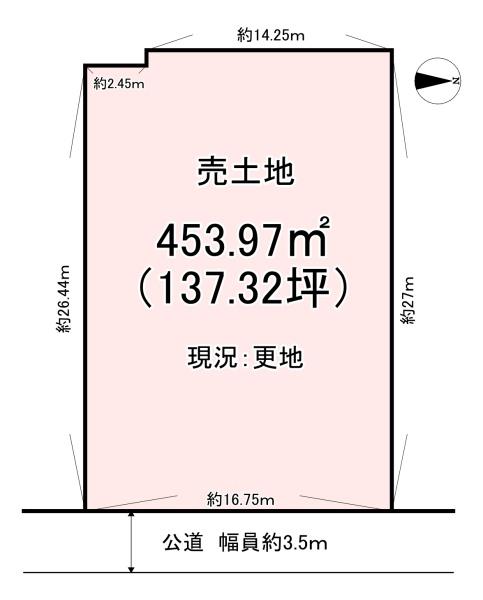 橿原市土橋町　売土地