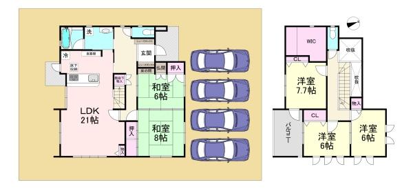 橿原市田中町　中古戸建