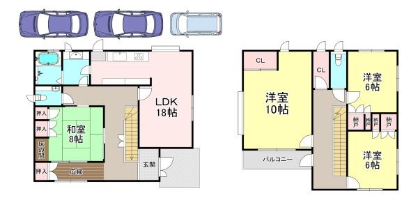 香芝市旭ケ丘5丁目　中古戸建