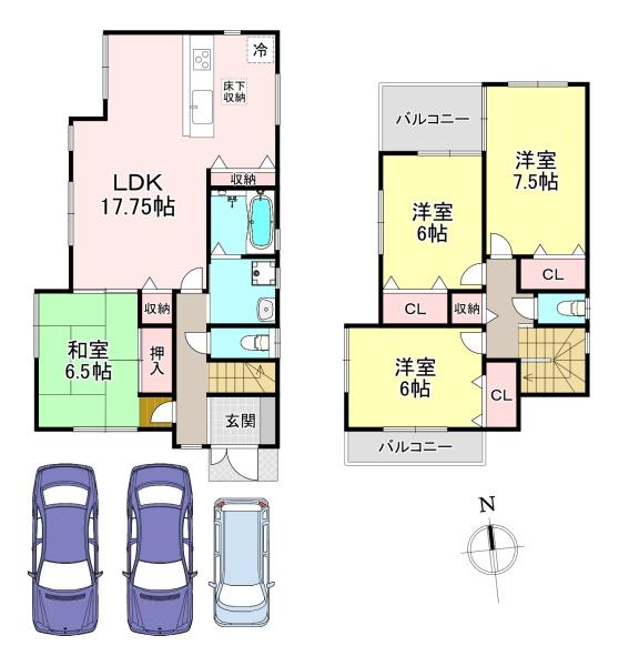 北葛城郡上牧町米山台4丁目　中古戸建