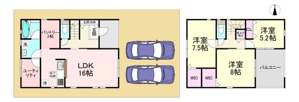 橿原市新口町第2　3号棟　新築戸建