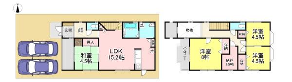 葛城市東室の中古一戸建