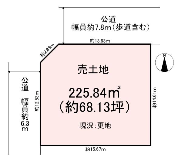 橿原市土橋町　売土地