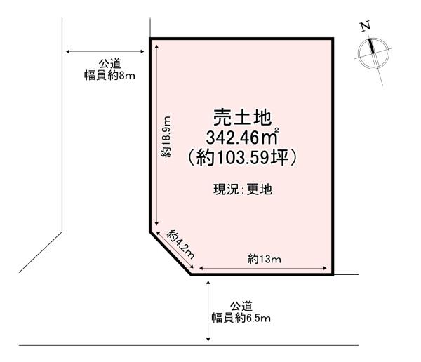 香芝市関屋北6丁目　売土地