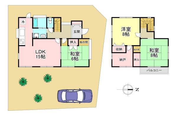 北葛城郡上牧町松里園１丁目　中古戸建
