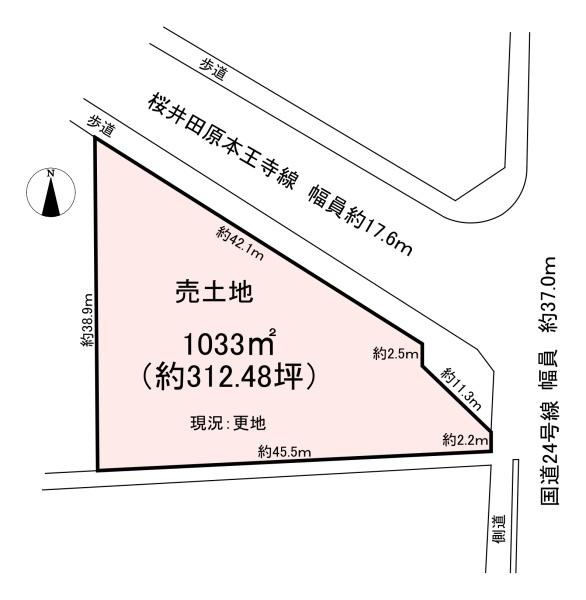 磯城郡田原本町大字十六面　売土地