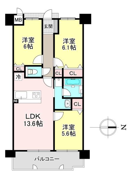 グローバル二上駅前Ⅱ　中古マンション