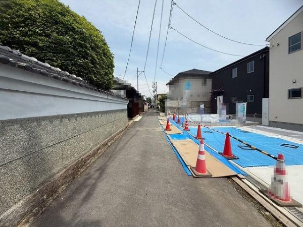 桜井市大福11期 1号棟 新築戸建(前面道路含む現地写真)
