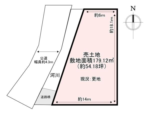香芝市磯壁3丁目　売土地