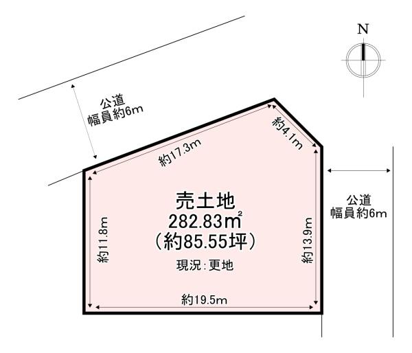 北葛城郡上牧町片岡台１丁目の土地