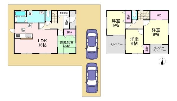 田原本町保津第2　2号棟　新築戸建