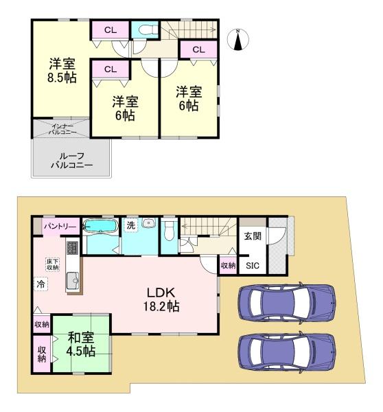 御所市鴨口町24　1期2号棟　新築戸建
