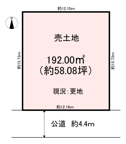 橿原市菖蒲町1丁目　売土地
