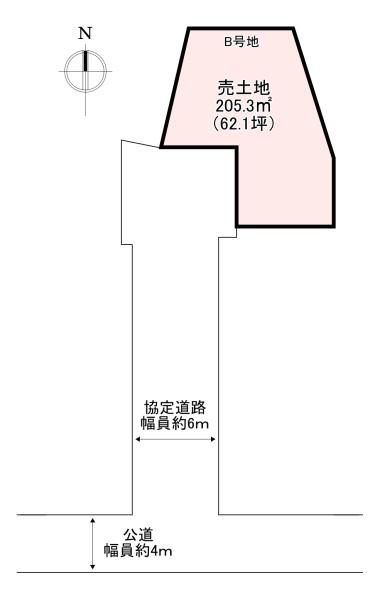 北葛城郡広陵町三吉斉音寺方　売土地　B号地