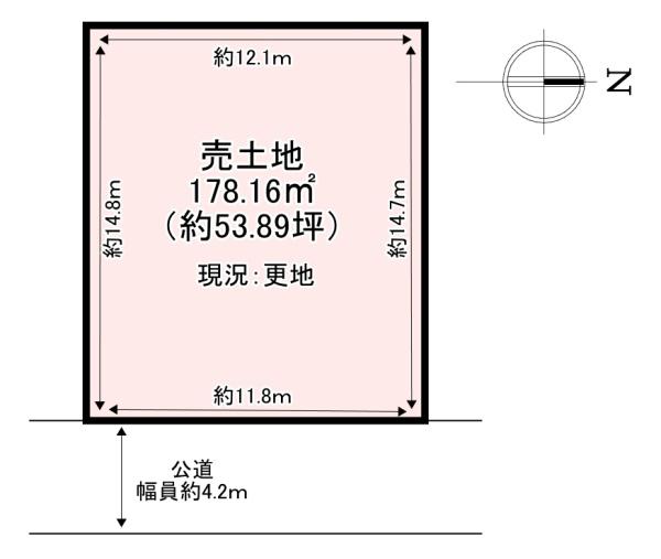 北葛城郡河合町泉台2丁目　売土地