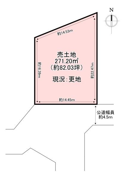 北葛城郡広陵町大字安部の土地
