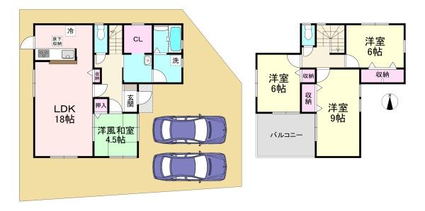 天理市田井庄町第3　1号棟　新築戸建
