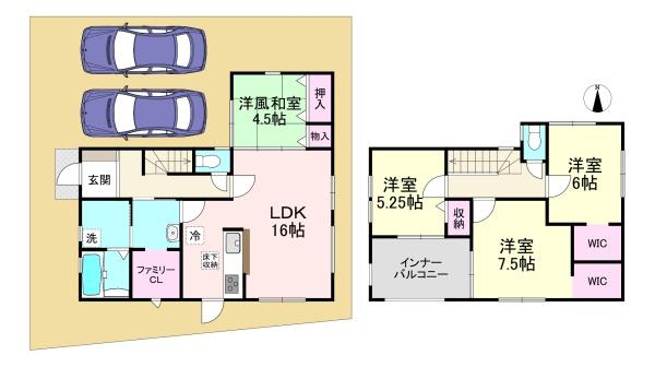 天理市田井庄町第3　2号棟　新築戸建