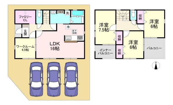 天理市田井庄町第3　4号棟　新築戸建