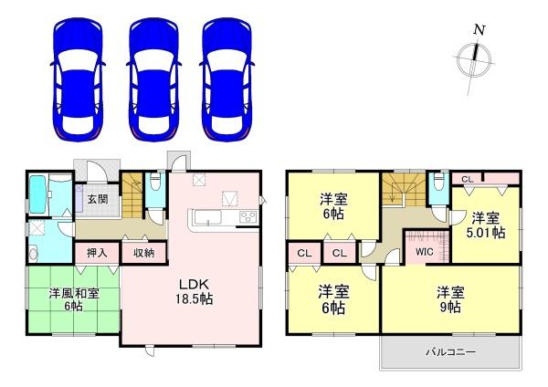 北葛城郡広陵町三吉元赤部方　中古戸建