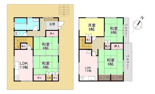 北葛城郡王寺町畠田6丁目　中古戸建
