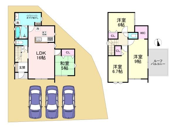 橿原市光陽町　第1期1号棟　新築戸建
