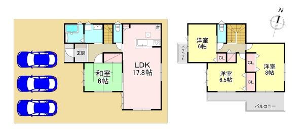 北葛城郡第5広陵町大野１号地　新築戸建