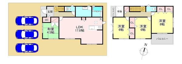 北葛城郡第5広陵町大野２号地　新築戸建