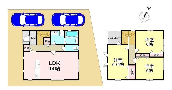 生駒郡斑鳩町稲葉西2丁目　中古戸建