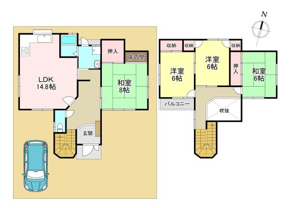 北葛城郡河合町泉台２丁目の中古一戸建て