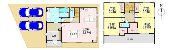 北葛城郡広陵町大字三吉元赤部方　新築戸建