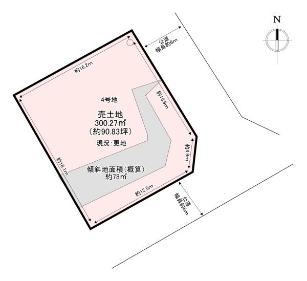 北葛城郡上牧町ささゆり台　売土地　4号地