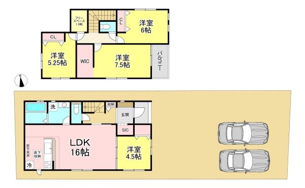 大和高田市曽大根２丁目　１号棟　新築戸建