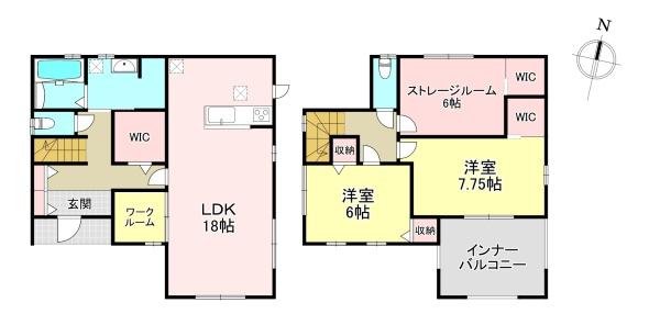 香芝市磯壁1丁目　新築戸建　1号棟