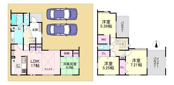 大和高田市大字西坊城　5号棟　新築戸建