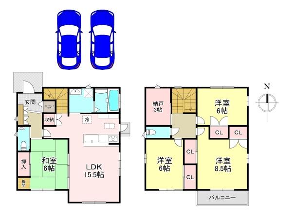 香芝市旭ケ丘１丁目の中古一戸建て