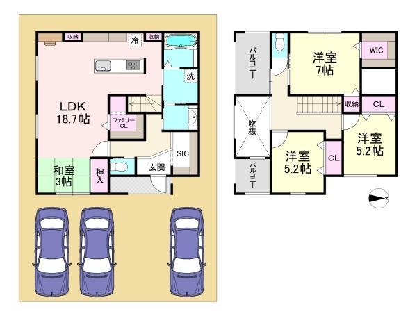 橿原市新賀町　2号地　売土地