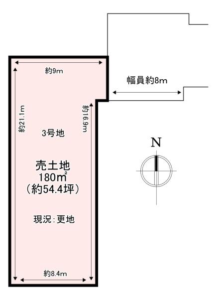 香芝市別所　売土地　3号地
