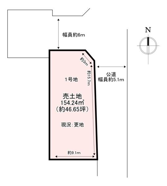 香芝市別所　売土地　1号地