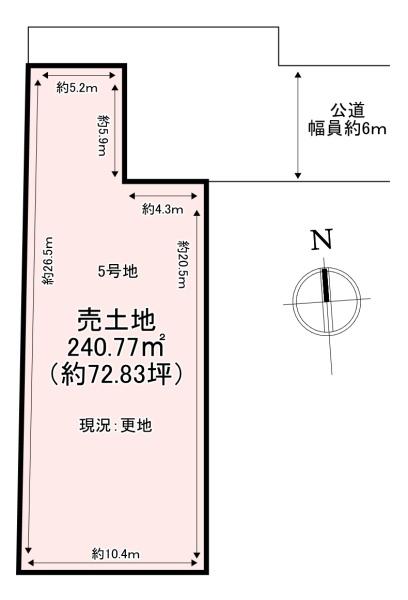 斑鳩町龍田南6丁目　売土地　5号地