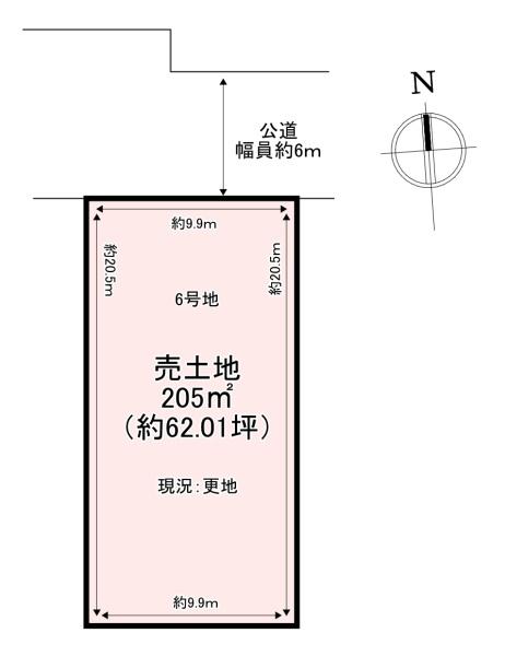斑鳩町龍田南6丁目　売土地　6号地