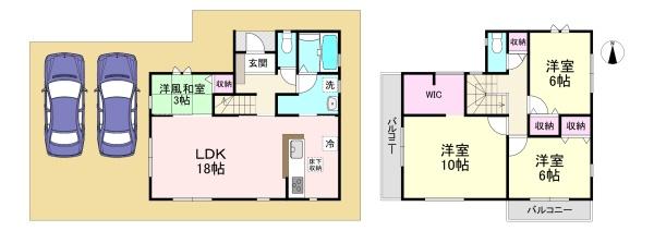 天理市二階堂上ノ庄町12期　2号棟　新築戸建