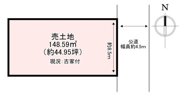香芝市北今市１丁目の土地