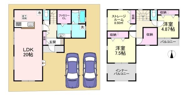 川西町結崎20期　2号棟　新築戸建